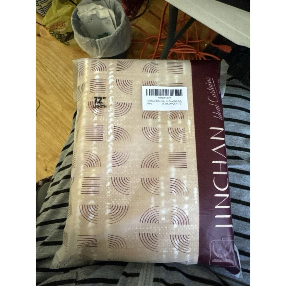 JINCHAN Bohemia 72 In Hotel Spa Bathtub Shower Curtain New